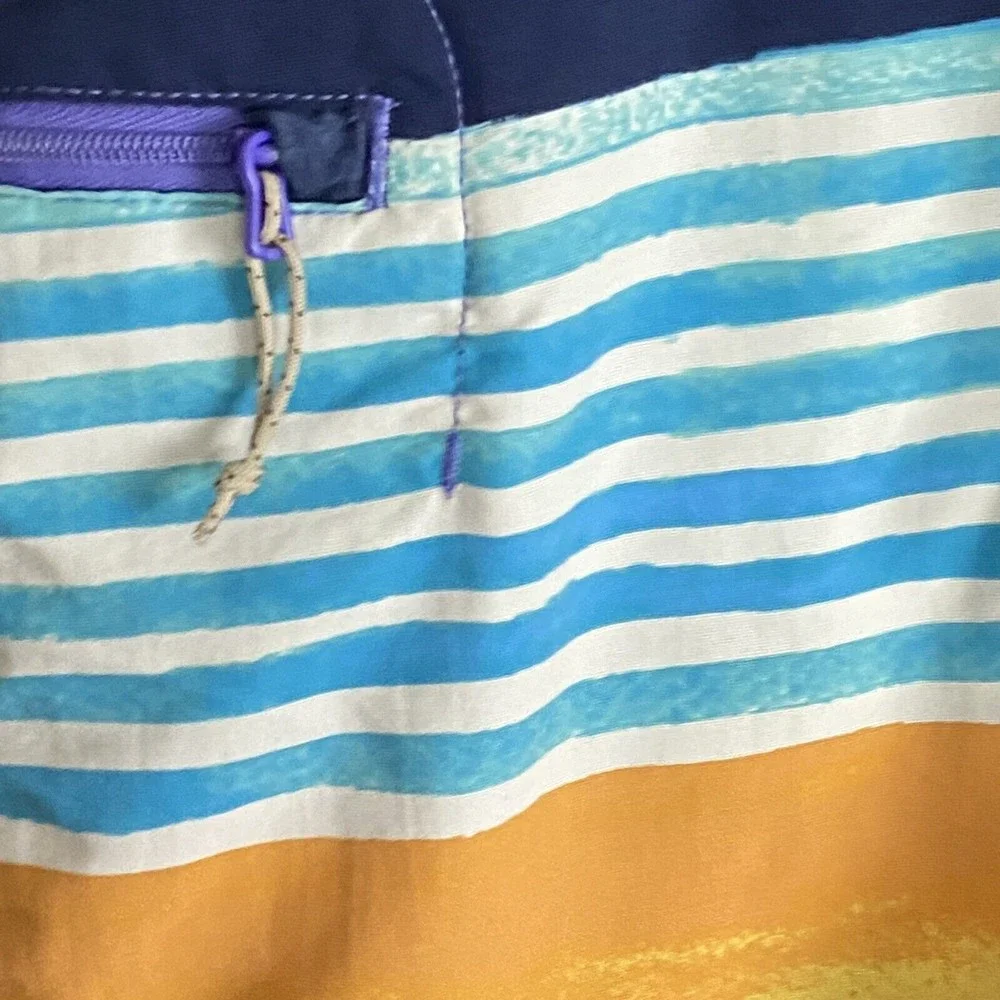 PATAGONIA Mens Blue Board Shorts Swim Trunks Size 36 Common Threads Outdoors